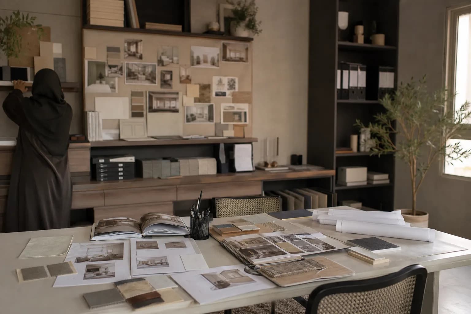 A view of the استوديو سُرى workplace